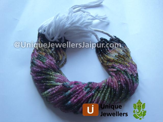 Turmuline Faceted Roundelle Beads